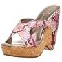 Paris Hilton Women's Fever Wedge Sandal