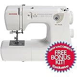 Janome Jem Gold 660 12-Stitch Compact Lightweight Sewing Quilting Machine With FREE BONUS PACKAGE!