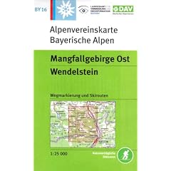 DAV Bayerische Alpen 16 Mangfallgebirge Ost 1 : 25 000: Wendelstein, Gro�er Traithen. Wegmarkierungen und Skirouten. Alpenvereinskarte Bayrische Alpen