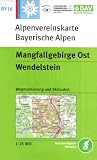 DAV Bayerische Alpen 16 Mangfallgebirge Ost 1 : 25 000: Wendelstein, Gro�er Traithen. Wegmarkierungen und Skirouten. Alpenvereinskarte Bayrische Alpen