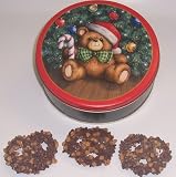 Scott's Cakes 1 lb. Milk Chocolate Covered Pretzel with Chocolate Chips & Peanut Butter Chips in a Teddy Bear Tin