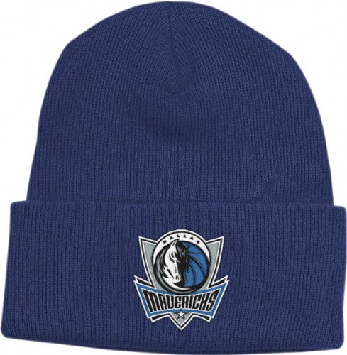 Dallas Mavericks Navy Basic Logo Cuffed Knit Hat