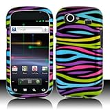 Black with Rainbow Color Zebra Snap on Hard Skin Shell Protector Cover Case ....