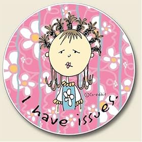 Click here to buy I Have Issues Auto Coaster, Single Coaster for Your Car by Highland Graphics Creative Ventures.