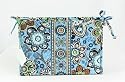 Vera Bradley Large Bow Cosmetic Bag Bali Blue