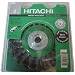 Hitachi 729273 4-1/2-Inch Twist Knot Carbon Steel Wire Wheel Brush