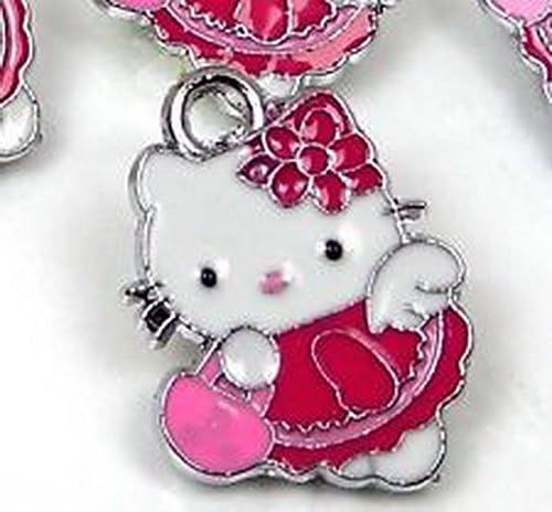 Smith Beads 5 Enamel Sanrio Hello Kitty Pendant Charm
