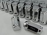 Chrome Extra Long Bulge Acorn Lug Nuts, Set of 20, Fitment for Some Ford Models