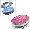 Light-Up Pop-Up Paisley or Floral Pill Box. Great for Travel!
