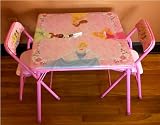 Disney Princess 3 Piece Erasable Table Set and Chairs