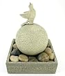 Seasons of Cannon Falls Peace Grows in the Garden Bubbling Bird on Stone Gazing Ball Decorative Tabletop Water Fountain - 10.5 Inches Tall