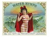 Water Nymph Brand Cigar Box Label Premium Poster Print, 24x32