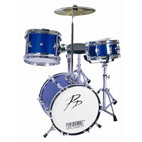 Performance Percussion - 3 Piece Drum Kit - Blue