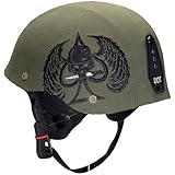 Bell Combat Drifter Harley Touring Motorcycle Helmet - Green Canvas / Small