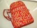 100 % Cotton Orange Paisley in Red Quilted Backpack