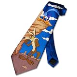 : ROAD RUNNER & WILE COYOTE Handmade SILK Neck Tie. Men's NeckTie.