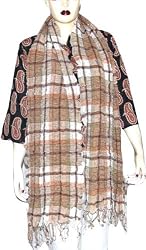 Wool Scarf Women Clothing Accessory India Styles 13 x 70 inches