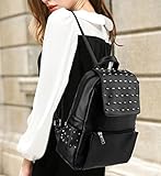 おしゃれ OL　デイバック　リュック マザーズバッグ 【PU皮】 通学/通勤/ レディース ショルダーパック ブラック [並行輸入品]