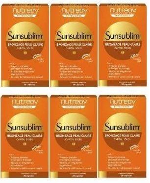  Nutreov Sunsublim Bronzage Peau Claire (1Lot de 2 x 3 boites = 6 boites)