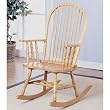 Traditional Rocker in Oak Finish By Coaster Furniture