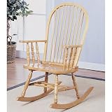 Traditional Rocker in Oak Finish By Coaster Furniture
