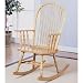 Traditional Rocker in Oak Finish By Coaster Furniture