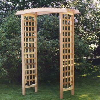 All Things Cedar GA87 Garden Arbor - Assembled