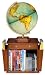 National Geographic Globes 14 30 01s The Media Center - 12 Inch Diameter Illuminated Blue Ocean Globe With Wood Table Top Base