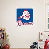 MLB Atlanta Braves Throwback Logo Vinyl Wall Graphic Decal Sticker Poster