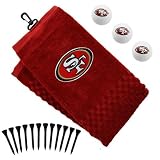 NFL San Francisco 49ers Embroidered Towel, Golf Balls & Tees Gift Set