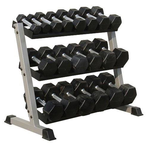 TKO Three Tier Horizontal Dumbbell Rack