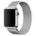 LSoug Apple Watch Band - Magnet Closure, 38mm Milanese Loop Stainless Steel Bracelet Strap, Replacement Wrist Band for iWatch - Silver