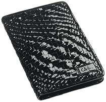 Cole Haan Hand-Woven Patent Leather Cover for 2nd Generation Kindle,Black