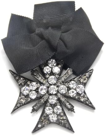 Camille K Victoire Brooch in Gunmetal