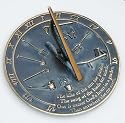 Rome RM2307 Brass Sundial "Kiss of the Sun"