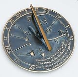 Rome RM2307 Brass Sundial Kiss of the Sun