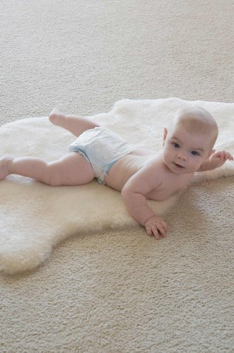 Sheepskin Baby Rug with Short Wool