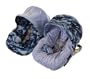Itzy Ritzy Baby Ritzy Rider in Blue Camo & Blue Minky Dot Infant Car Seat Cover