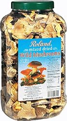 Roland Dried Wild Mushrooms, Mixed Dried, 16-Ounce Jar