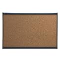 Quartet B243G Quartet Prestige Bulletin Board, Graphite-Blend Cork, 36 x 24, Aluminum Frame