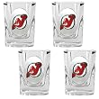 New Jersey Devils NHL 4pc Square Shot Glass Set by Great American Products