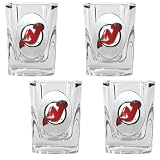 New Jersey Devils NHL 4pc Square Shot Glass Set