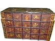 Antique Tribal Red Painted Original Patina Sideboard Hope Chest Jaipur India