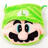 Super Mario Drawstring Bag Coin Purse Plush Green