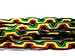 2 Pcs Rasta Friendship Bracelets New Band Tie-on Reggae Carnival Red Green