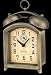 Bulova Holgate Bedside Key Wind Bell Alarm Clock - Antique Bronze Finish