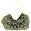 5 Way Infinity Light Thin Ring Scarf Lurex Gray Silver