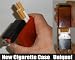Cigarette Case-Built in Lighter Compartment Unique!-Red Swirl Case