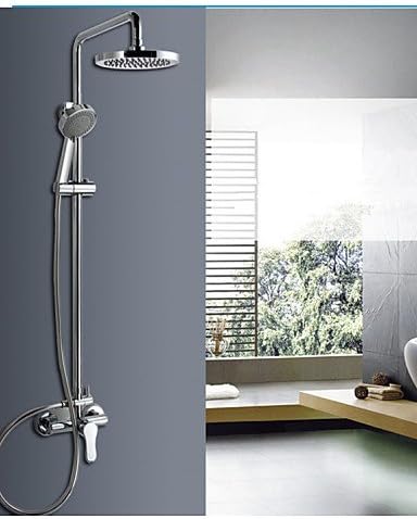 LI Copper Pressurization Shower Shower Nozzle Sets Hot And Cold Shower Faucets Shower Head + Hand Shower