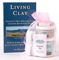 Ultimate Living Clay Gift Starter Kit: 8 Oz Clay Powder, 4 Oz Clay Mask, Book, Soap, 2 Cream Samples. All Natural Calcium Bentonite Clay. Save a Bundle!